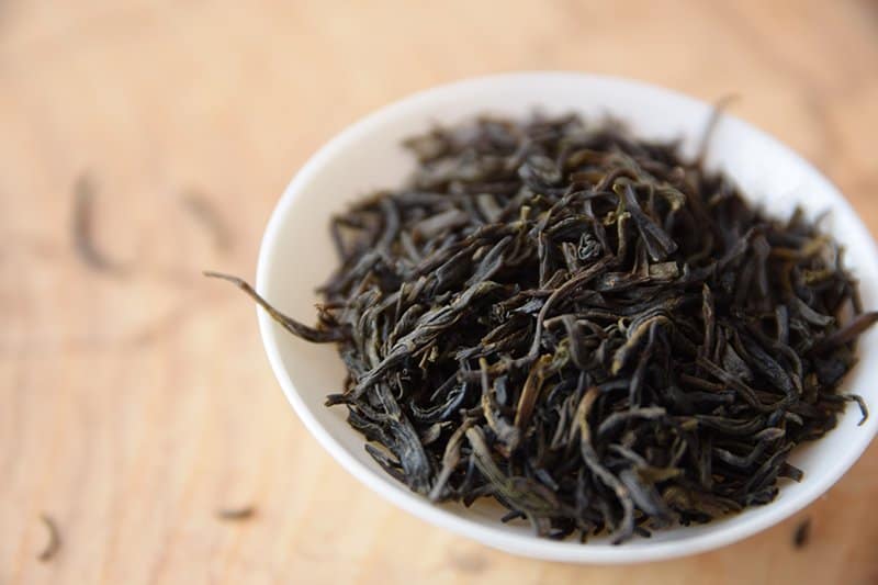 Suzhou Jasmine Green Tea closeup