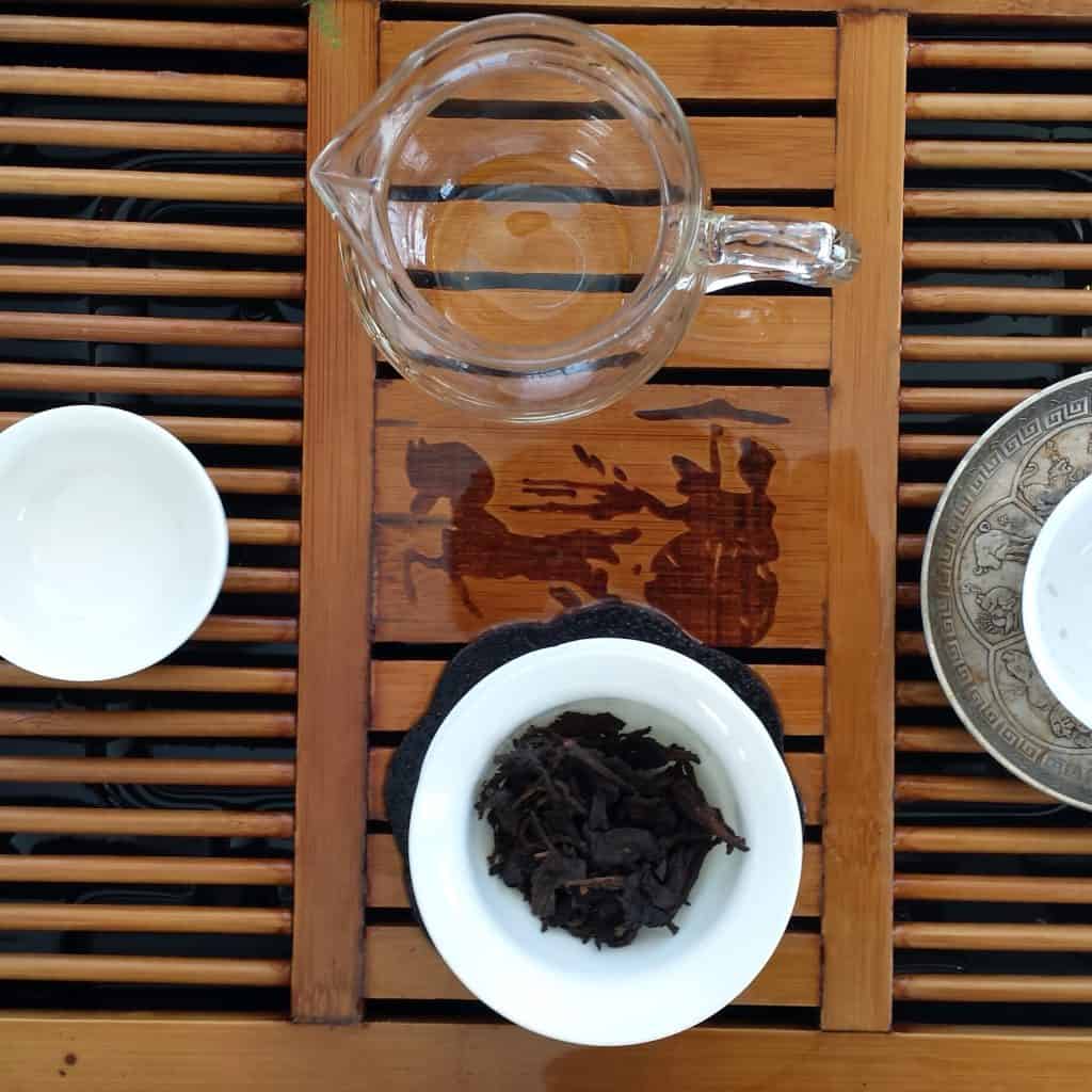 Before Brewing a Rare Pu'er Tea
