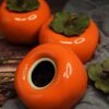 tea storage container persimmon