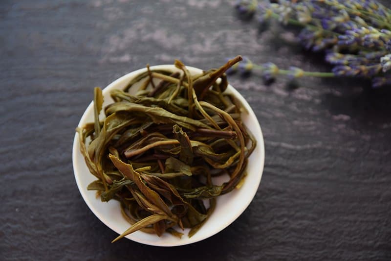 Da Ye Qing brewed leaves